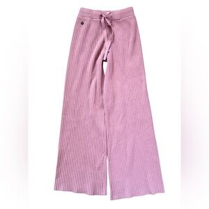 Fade By BKE Pink Ribbed Wide-Leg Pants